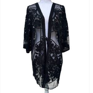 Umgee boho crochet cover kimono S